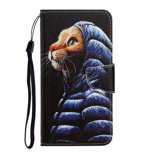 Artistic Cat Leather Case for Xiaomi 10 Pro