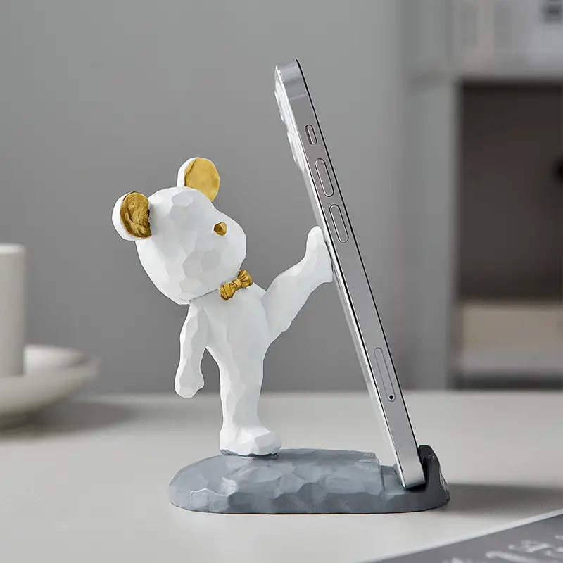 Cute Cartoon Violent Bear Mobile Phone Holder Decor