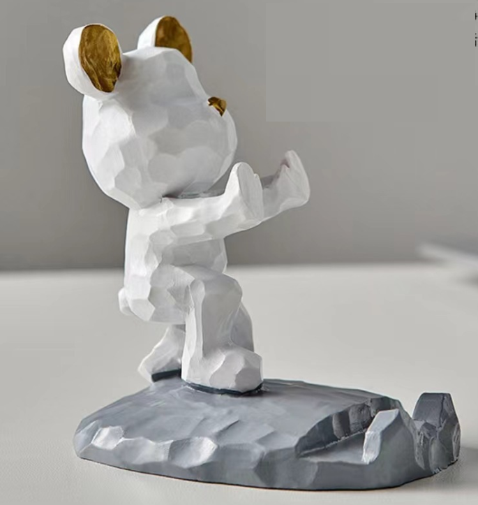 Cute Cartoon Violent Bear Mobile Phone Holder Decor