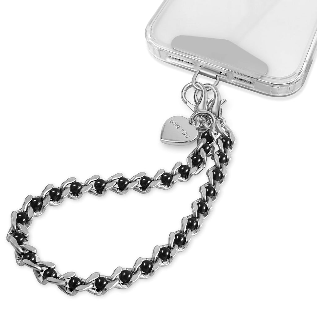 Chic Heart Charm Phone Lanyard