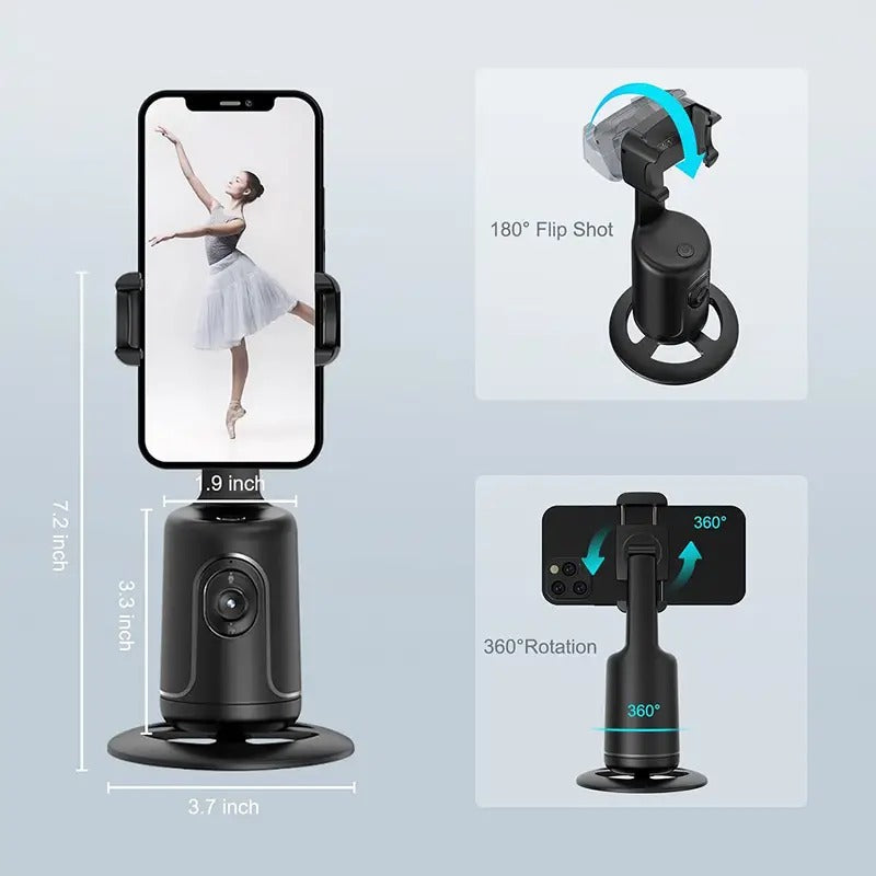 Smart 360° AI Face Tracker for Phones