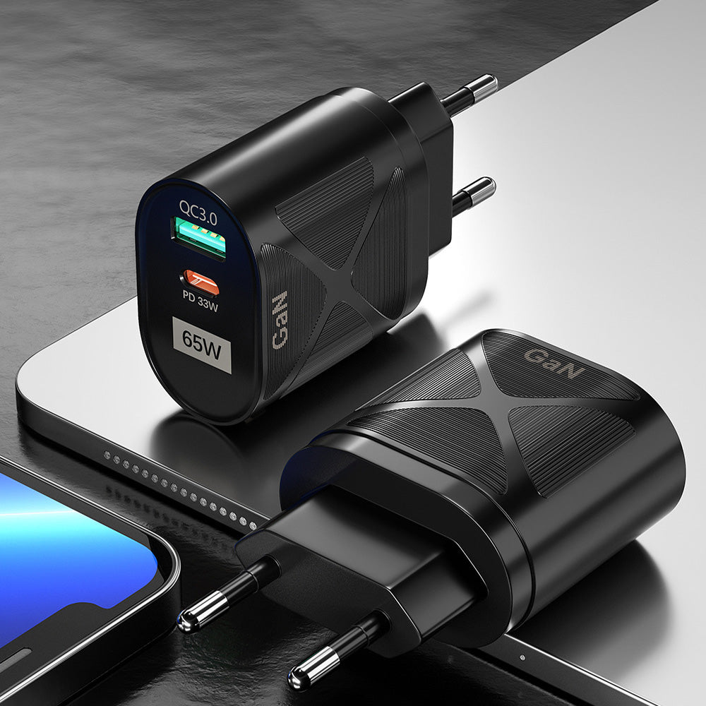 65W GaN PD Fast-Charging Mobile Phone & Laptop Adapter