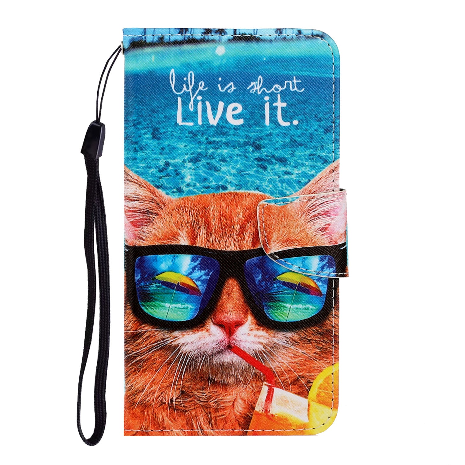 Artistic Cat Leather Case for Xiaomi 10 Pro